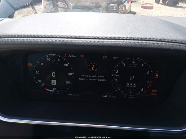 2019 LAND ROVER RANGE ROVER 3.0L V6 SUPERCHARGED HSE
