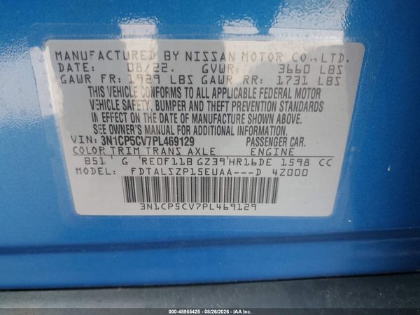 2023 NISSAN KICKS SV XTRONIC CVT