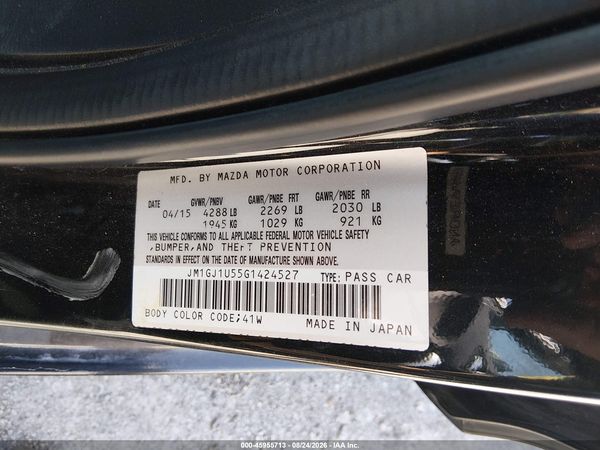 2016 MAZDA MAZDA6 I SPORT