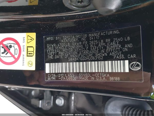 2017 LEXUS ES 350 — I9