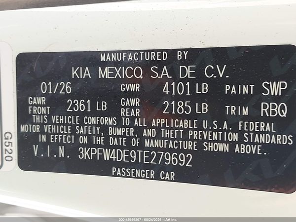 2026 KIA K4 GT-LINE