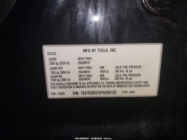 2023 TESLA MODEL Y — I9