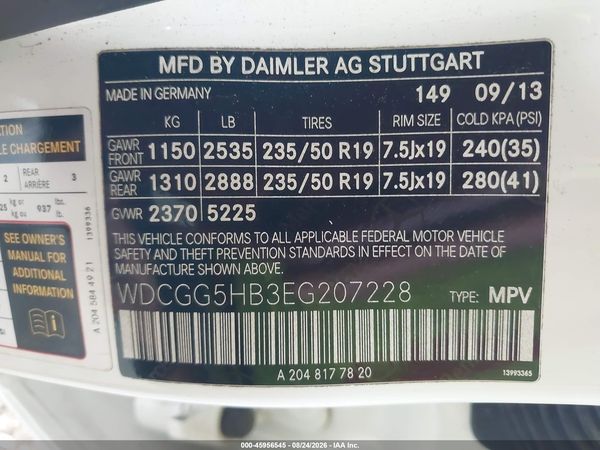2014 MERCEDES-BENZ GLK 350 GLK350