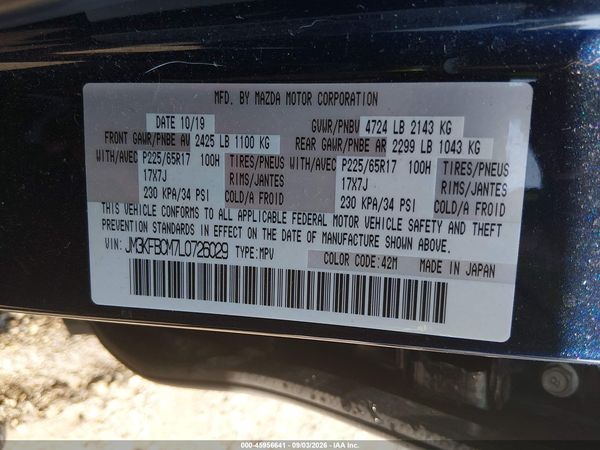2020 MAZDA CX-5 TOURING — I9