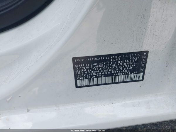 2020 VOLKSWAGEN JETTA — I9