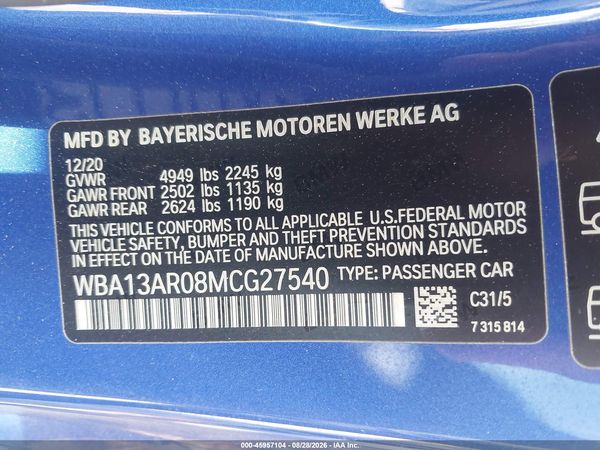 2021 BMW M440I XDRIVE