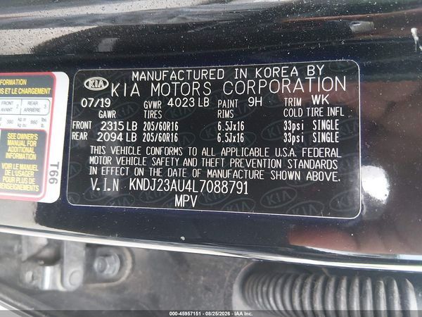 2020 KIA SOUL LX