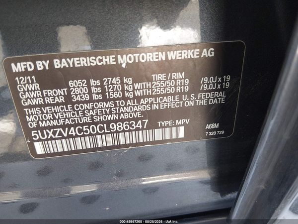 2012 BMW X5