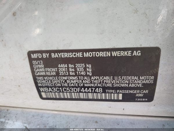 2013 BMW 328I — I9