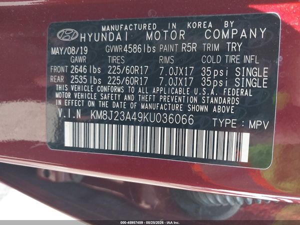 2019 HYUNDAI TUCSON SE