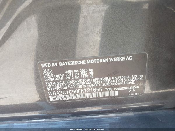 2015 BMW 328I — I9