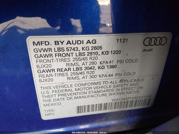 2022 AUDI SQ5 SPORTBACK