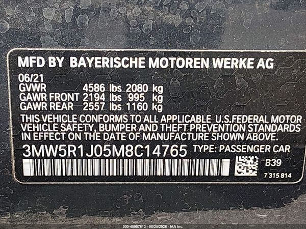 2021 BMW 330I