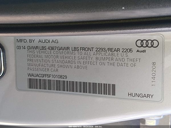 2015 AUDI A3 1.8T PREMIUM