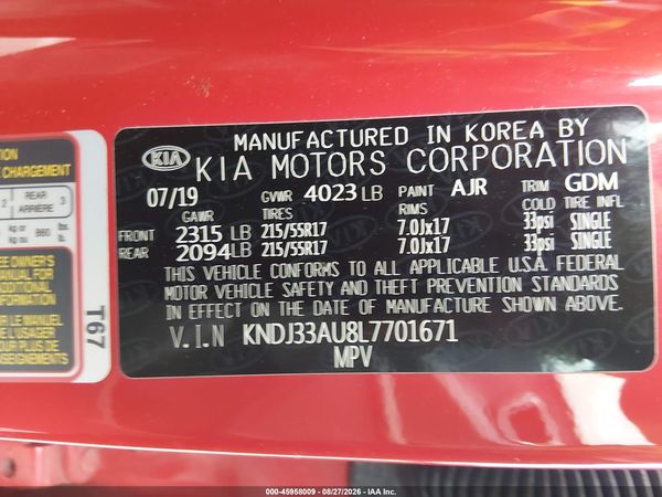 2020 KIA SOUL EX — I9