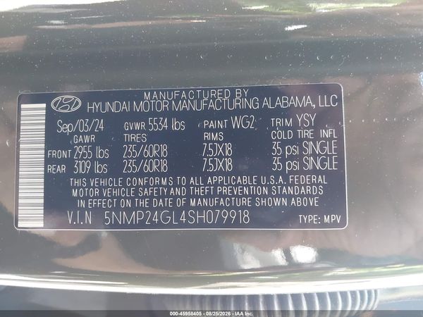 2025 HYUNDAI SANTA FE SEL