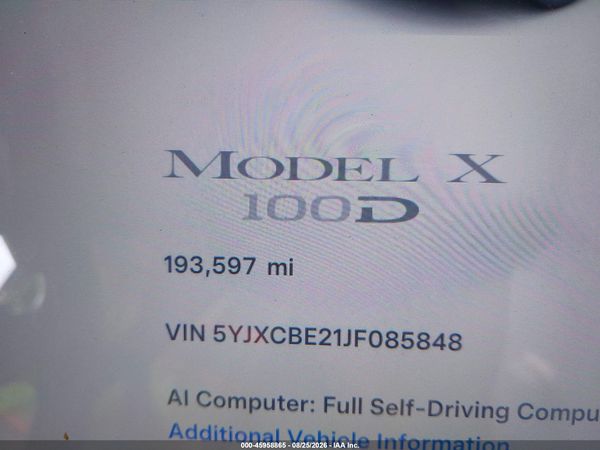 2018 TESLA MODEL X 100D/75D/P100D