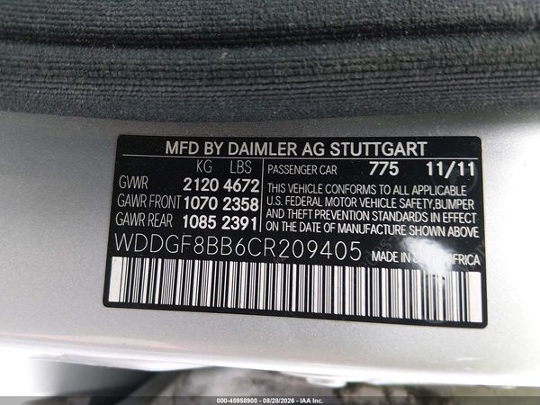 2012 MERCEDES-BENZ C 300 SPORT 4MATIC