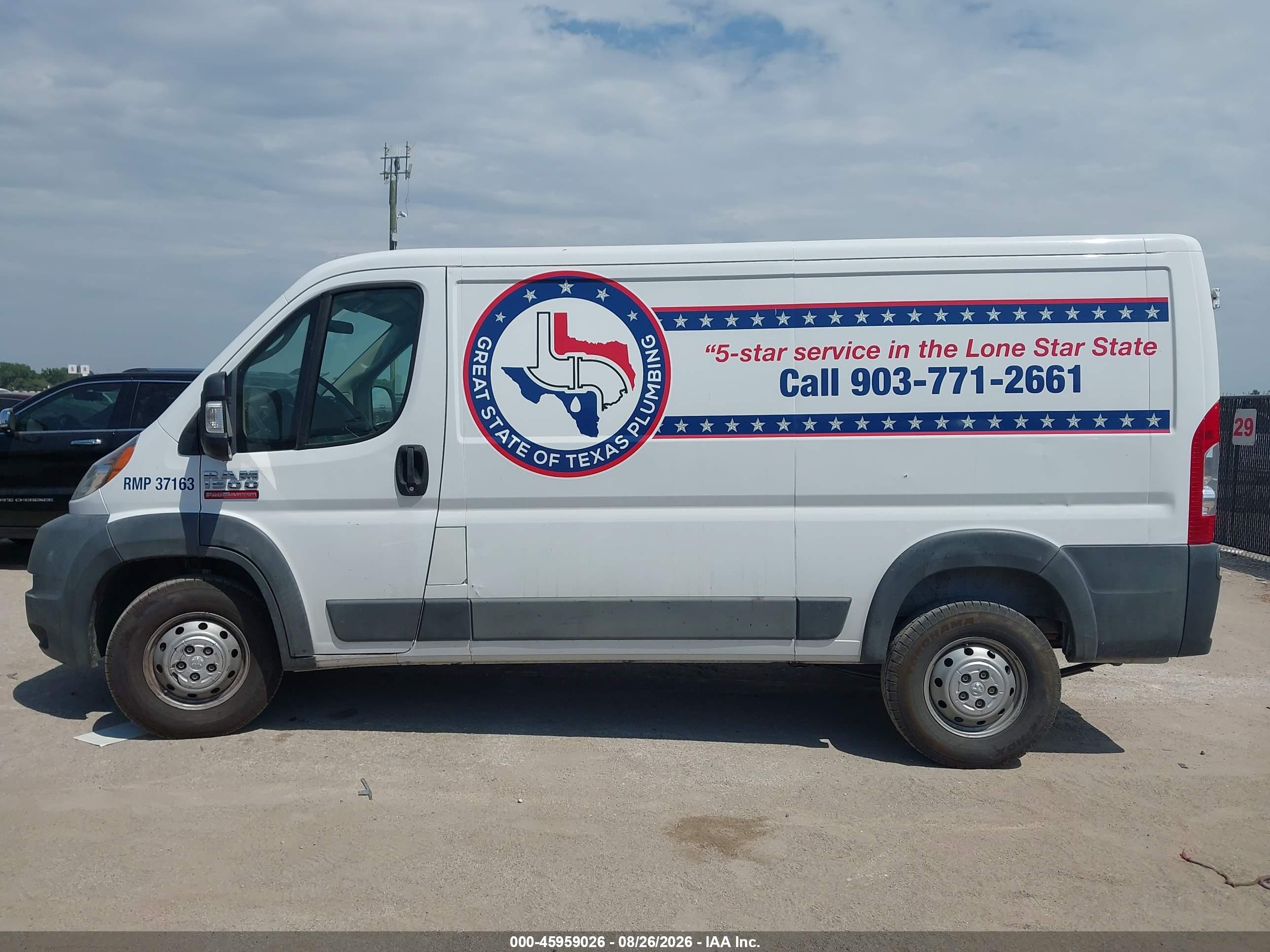 2017 RAM PROMASTER 1500 LOW ROOF 136 WB