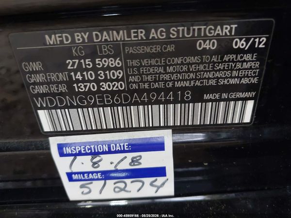 2013 MERCEDES-BENZ S 550 4MATIC