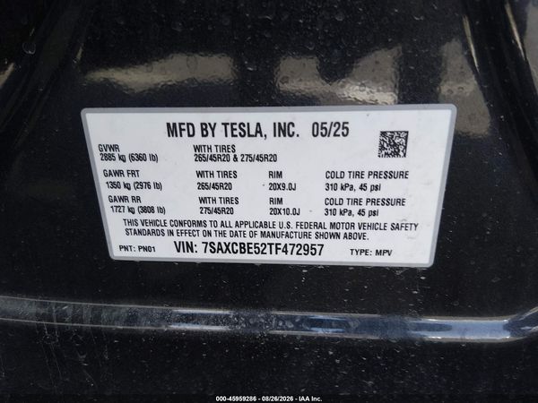 2026 TESLA MODEL X ALL-WHEEL DRIVE