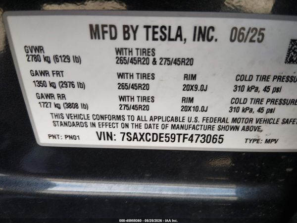 2026 TESLA MODEL X ALL-WHEEL DRIVE — I9