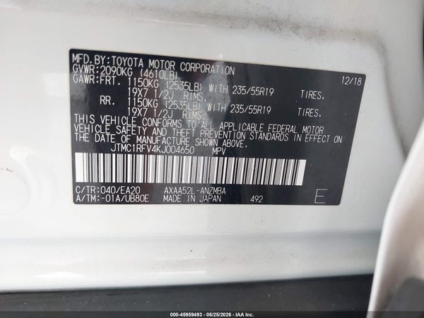 2019 TOYOTA RAV4 XLE PREMIUM