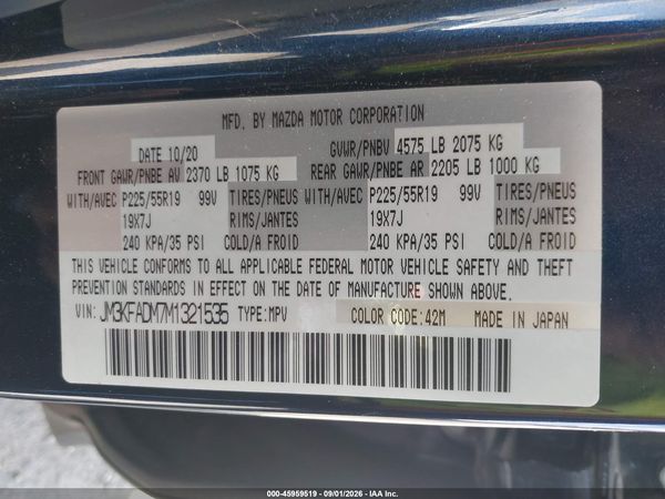2021 MAZDA CX-5 GRAND TOURING