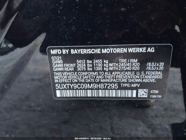 2021 BMW X3 M40I