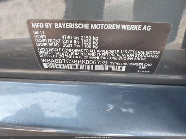 2017 BMW 340I XDRIVE
