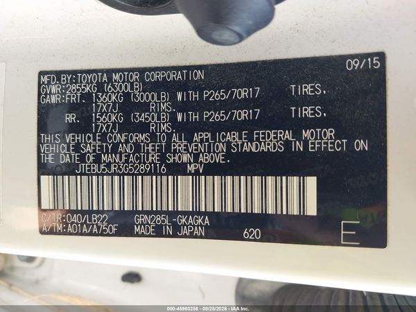2016 TOYOTA 4RUNNER SR5 PREMIUM — I9