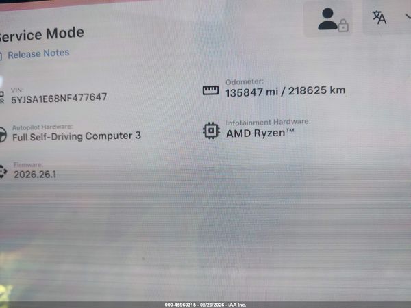 2022 TESLA MODEL S — I7