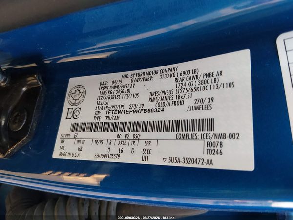 2019 FORD F-150 LARIAT