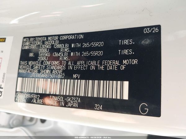 2026 TOYOTA 4RUNNER TRD SPORT — I9