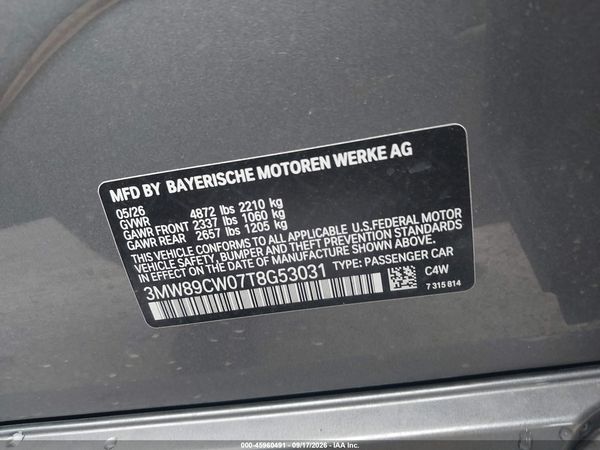 2026 BMW 330I XDRIVE NA — I9