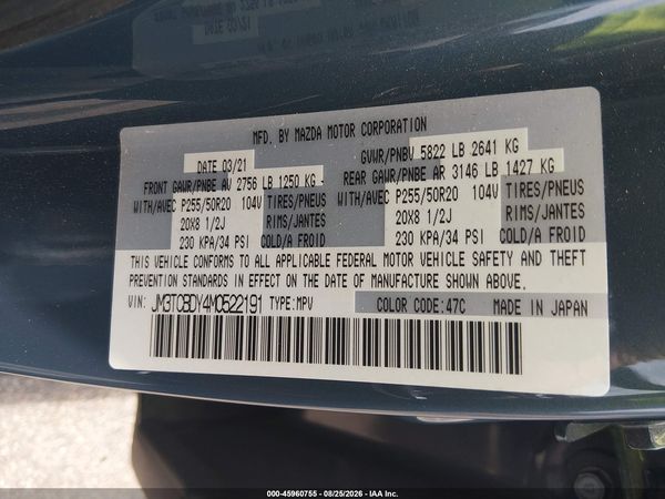2021 MAZDA CX-9 CARBON EDITION