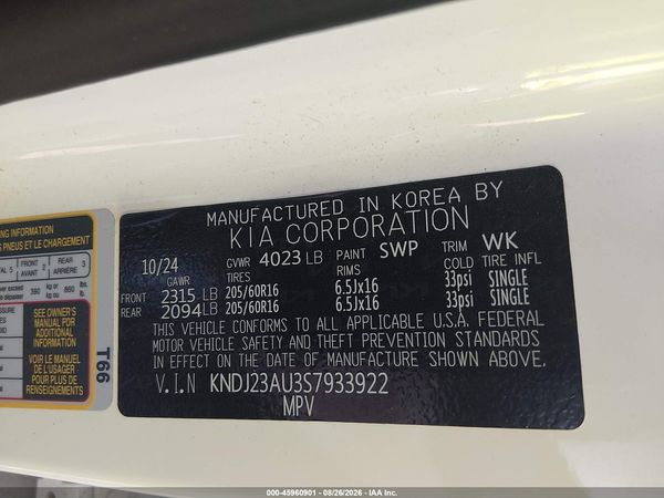 2025 KIA SOUL LX — I9