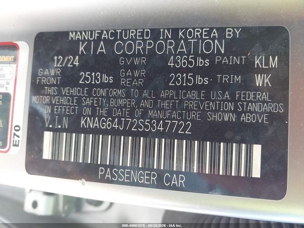 2025 KIA K5 GT-LINE