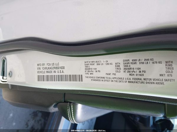 2024 JEEP GRAND CHEROKEE L ALTITUDE X 4X4 — I9