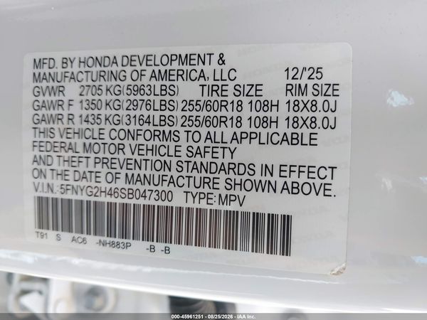 2025 HONDA PILOT EX-L