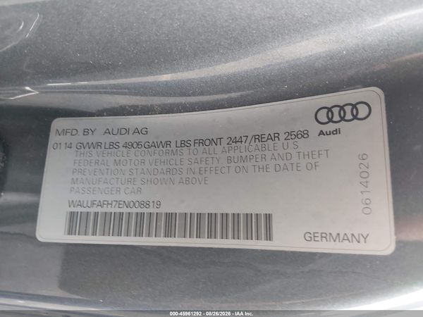 2014 AUDI A5 2.0T PREMIUM