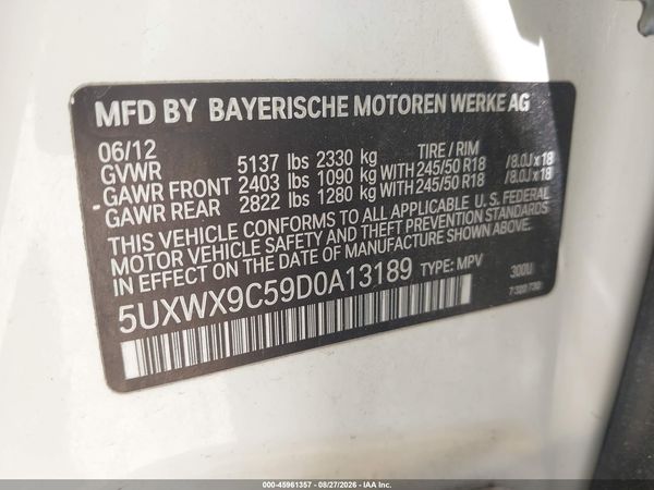 2013 BMW X3 XDRIVE28I
