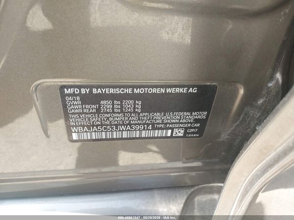 2018 BMW 530I