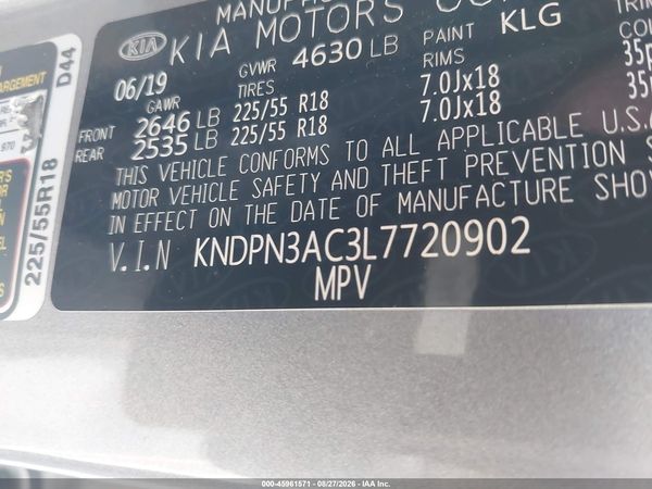 2020 KIA SPORTAGE EX — I9