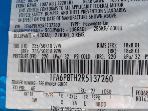 2024 FORD MUSTANG