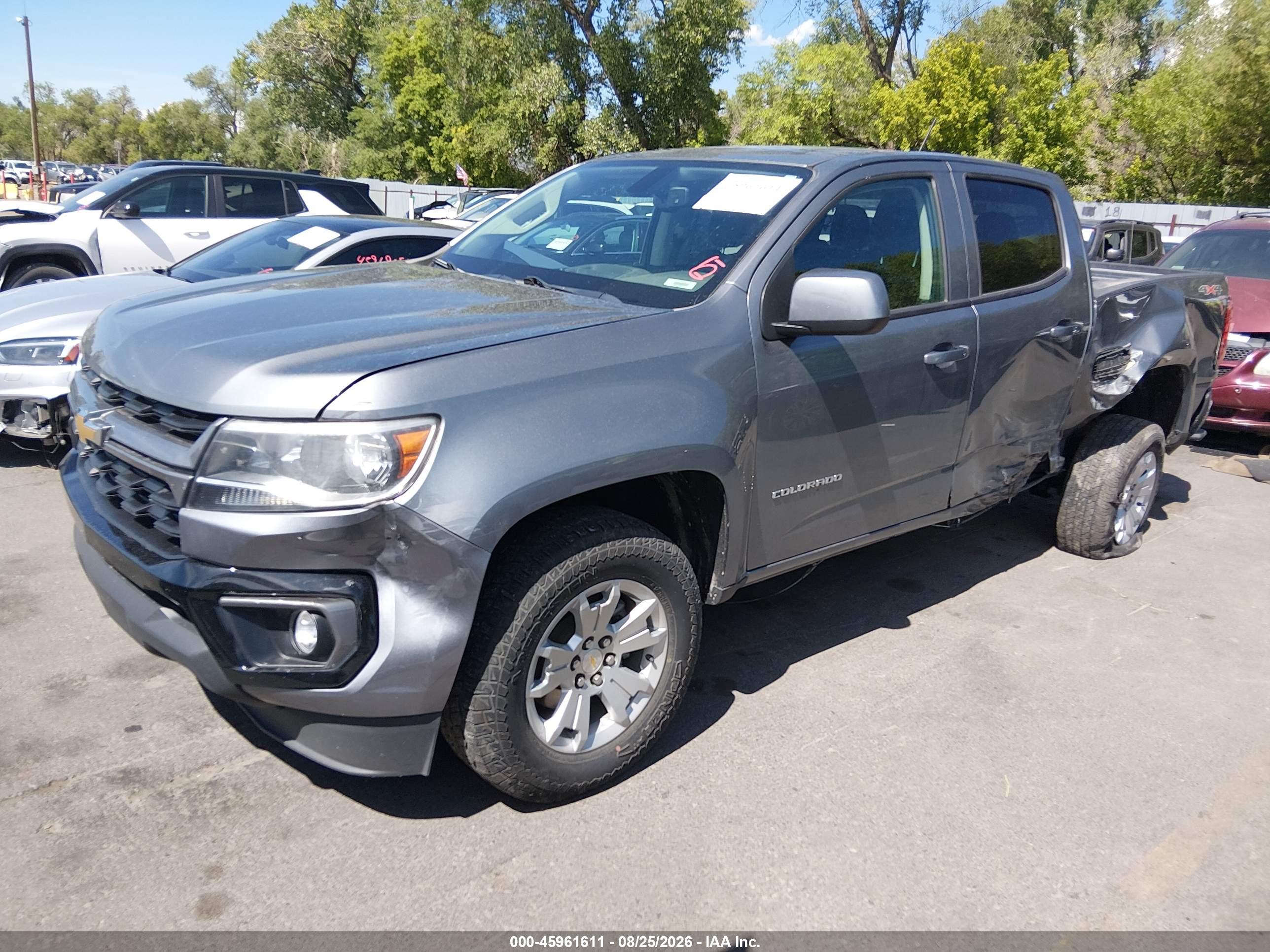 2022 CHEVROLET COLORADO 4WD  SHORT BOX LT — I2