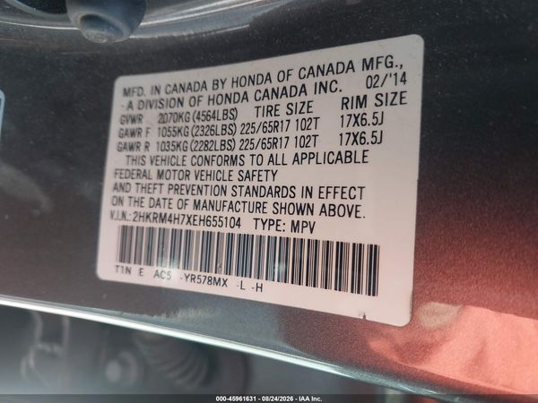 2014 HONDA CR-V EX-L