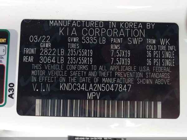 2022 KIA EV6 WIND