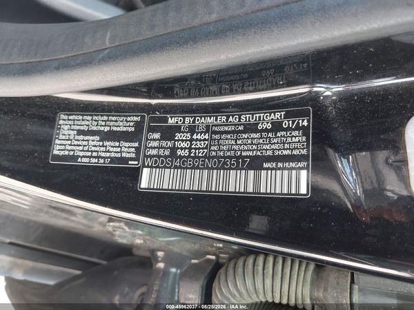 2014 MERCEDES-BENZ CLA 250 4MATIC