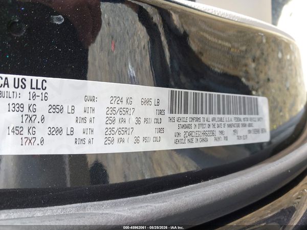 2017 CHRYSLER PACIFICA TOURING-L PLUS